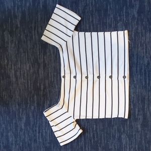 Express X Olivia Culpo Striped Crop Top 🟪